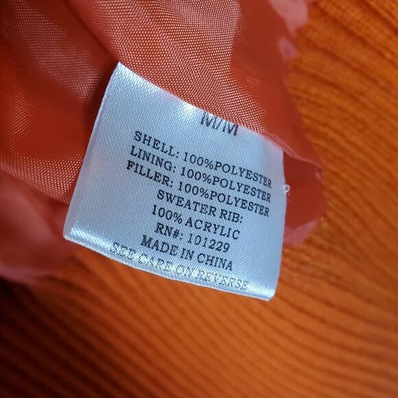 Ashley by 26 International orange fitted cargo vest Size Medium - Picture 8 of 9